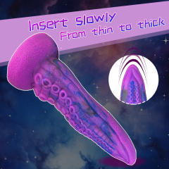 7.87'' Octopus-Shaped Dildo Silicone Plug with Strong Suction Cup