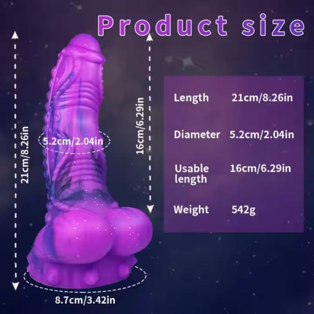 8.27'' Huge Monster Dildo and Anal Plug with Strong Suction Cup
