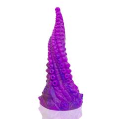 Alien Tentacle Dildo: Spiral Design, Flexible Silicone for Pleasure