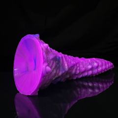 Alien Tentacle Dildo: Spiral Design, Flexible Silicone for Pleasure