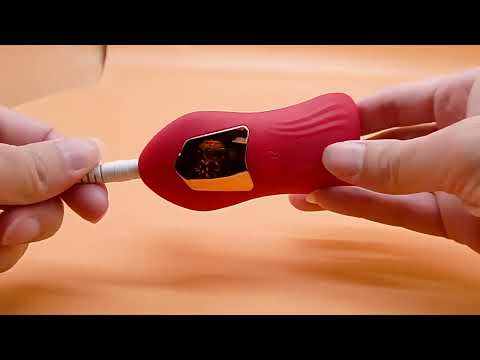 10-Mode Rechargeable Red Silicone Wearable Panty Vibrator with Finger-Like Motion and Remote Control