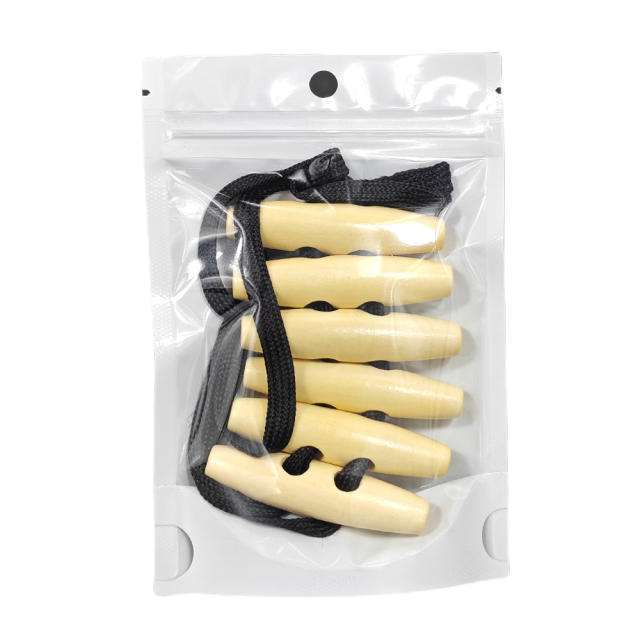 Wooden Finger Clip with Nylon Strap