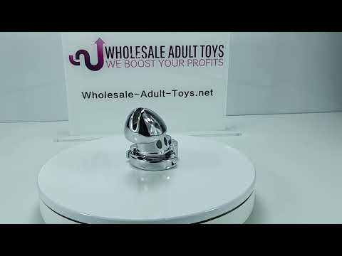 Stainless Steel Chastity Cage Lock – 4.3” Secure Male Device with Keys & Storage Bag
