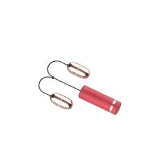 7-Mode Rechargeable Red & Gold Vibrating Double Eggs with Magnetic USB Charging