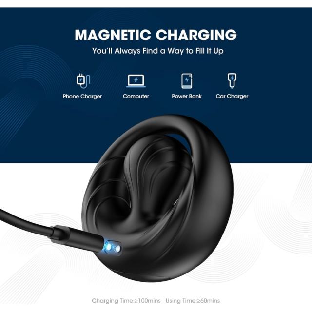 10-Mode Rechargeable Waterproof Silicone Black Vibrating Cock Ring with Magnetic USB Charging