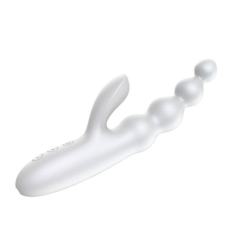 10-Mode Rechargeable Silicone G-Spot Vibrator with Anal Beads