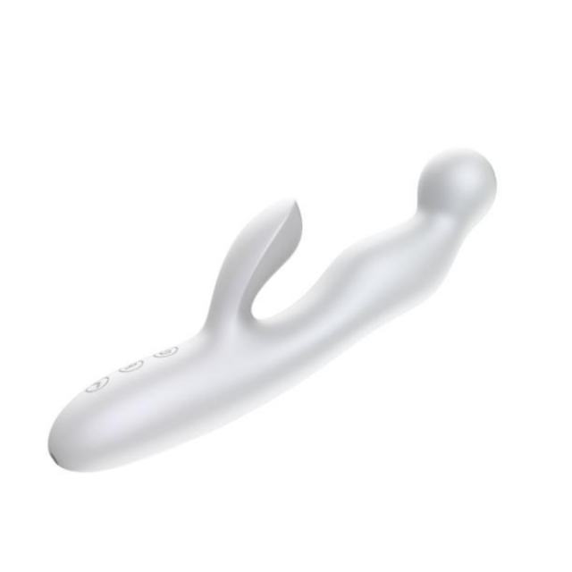 10-Mode Rechargeable Silicone G-Spot Vibrator and Prostate Massager with Finger-Like Motion