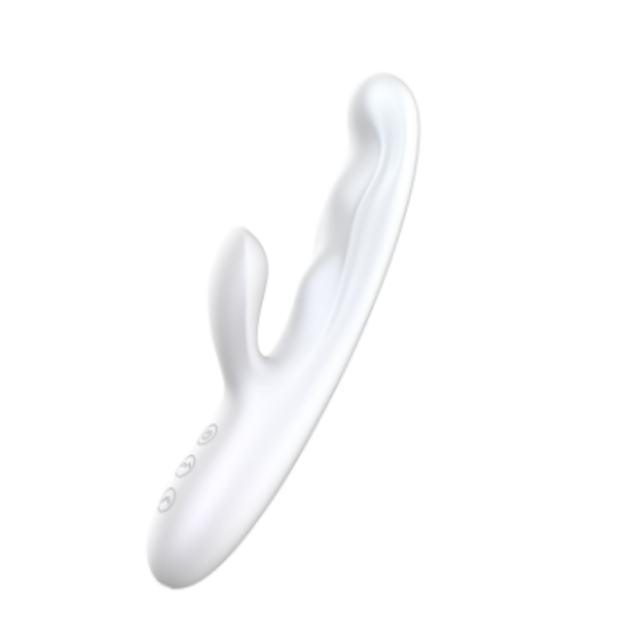 10-Mode Rechargeable Silicone G-Spot Vibrator and Prostate Massager with Tapping Function