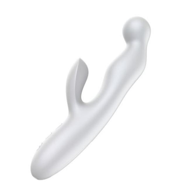 10-Mode Rechargeable Silicone G-Spot Vibrator and Prostate Massager with Finger-Like Motion
