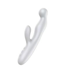 10-Mode Rechargeable Silicone G-Spot Vibrator and Prostate Massager with Finger-Like Motion