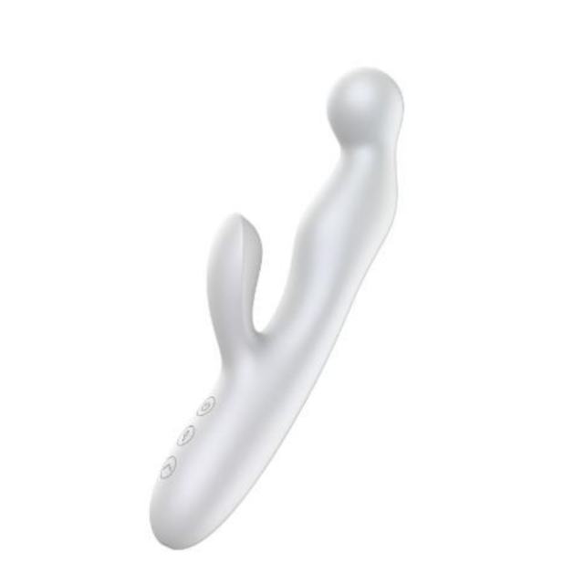 10-Mode Rechargeable Silicone G-Spot Vibrator and Prostate Massager with Finger-Like Motion