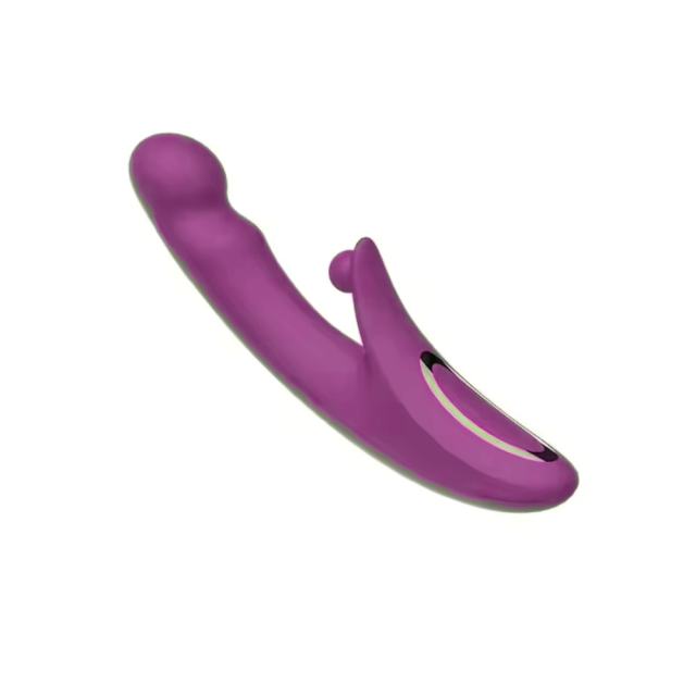 3-in-1 Rechargeable Silicone G-Spot Vibrator – 10-Speed Vibrating, Thrusting & Tapping Stimulator with Heating
