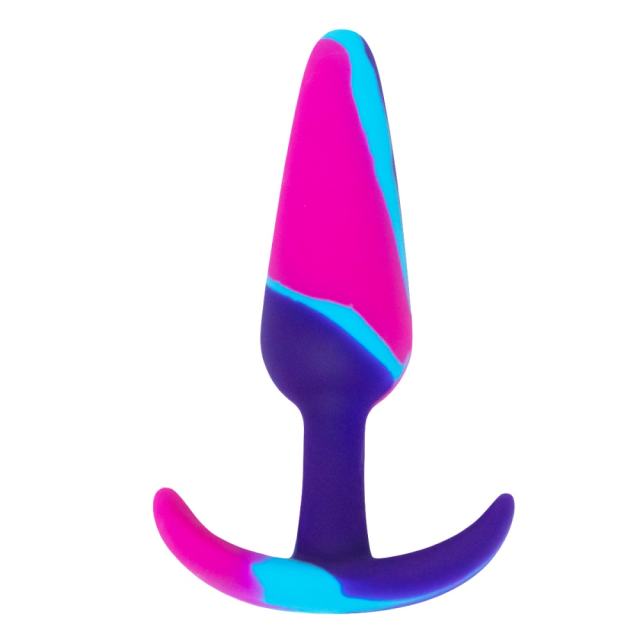 3 Sizes Rainbow Silicone Butt Plug Set for Beginners