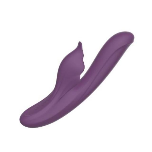 10-Mode Rechargeable Silicone Vibrator with Heating - 7-Mode Thrusting,5-Mode Tapping