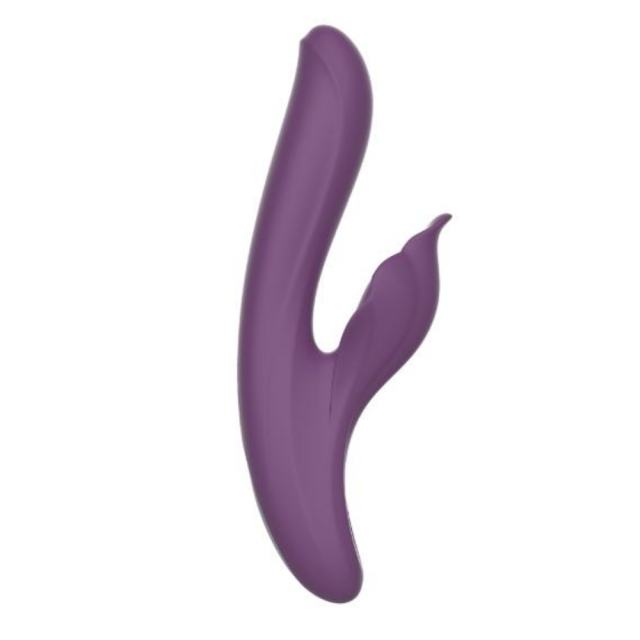 10-Mode Rechargeable Silicone Vibrator with Heating - 7-Mode Thrusting,5-Mode Tapping
