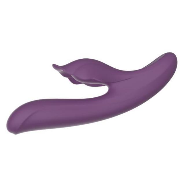 10-Mode Rechargeable Silicone Vibrator with Heating - 7-Mode Thrusting,5-Mode Tapping