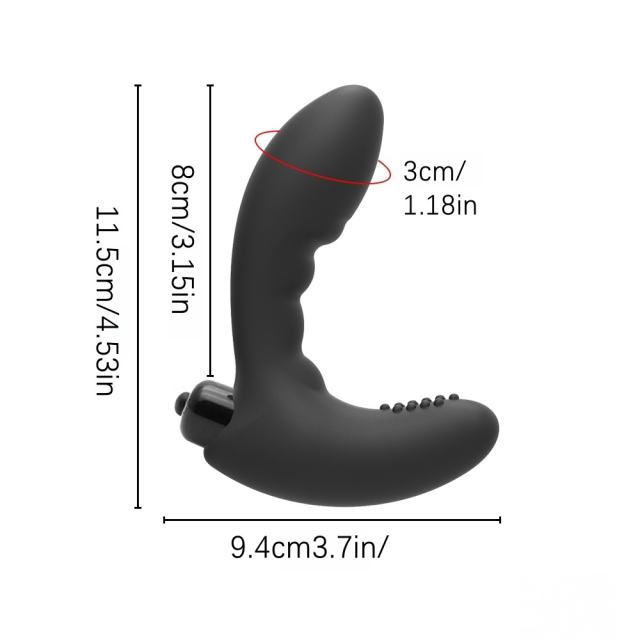 10-Speed Black Silicone Bullet Vibrator – Waterproof, Battery Operated (3 x LR44 Included)