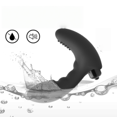10-Speed Black Silicone Bullet Vibrator – Waterproof, Battery Operated (3 x LR44 Included)