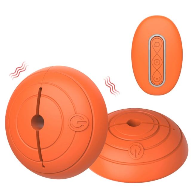 10-Speed Rechargeable Silicone Vibrating Nipple Clamps with Remote Control