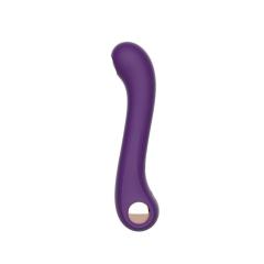 5-Speed Yellow Rechargeable Silicone Massager with Tapping and Heating Function