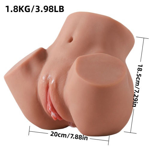 3.98LB Life-Like Light Brown TPE Sex Doll for Men