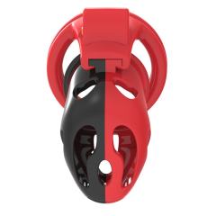 Black & Red ABS Male Chastity Cage