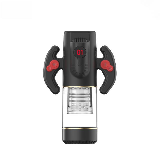 Thrusting & Rotating Rechargeable Male Masturbator with Sucking and Sound Effects-Type I