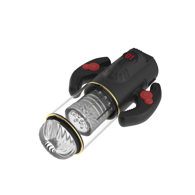 Thrusting & Rotating Rechargeable Male Masturbator with Sucking and Sound Effects-Type I