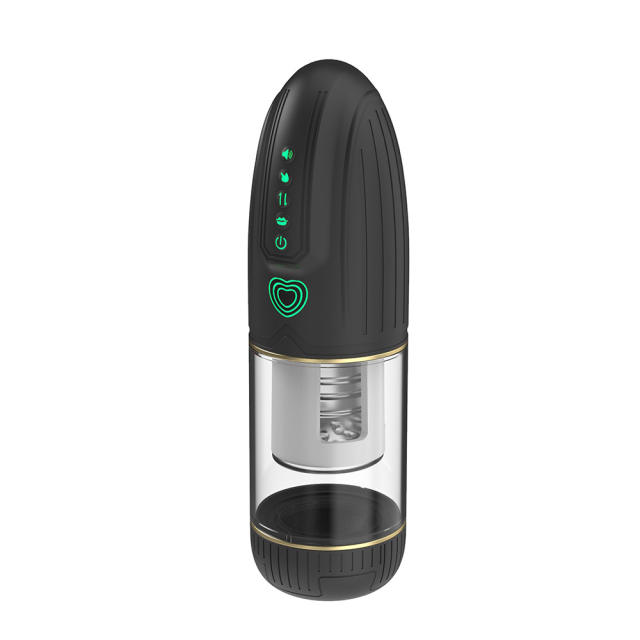 Thrusting & Rotating Rechargeable Male Masturbator with Sucking and Sound Effects-Type II