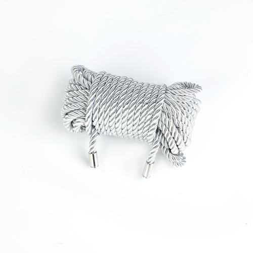 5 Meters Silver Cotton Bondage Rope – Soft & Durable Shibari Restraint Rope