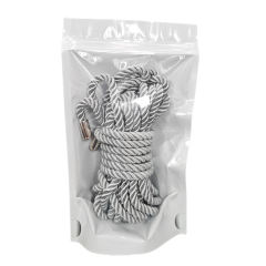 5 Meters Silver Cotton Bondage Rope – Soft & Durable Shibari Restraint Rope
