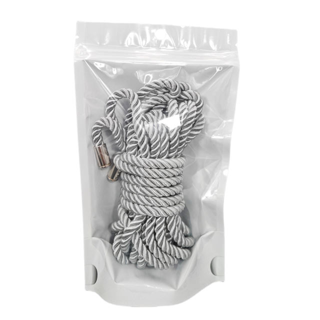 5 Meters Silver Cotton Bondage Rope – Soft & Durable Shibari Restraint Rope