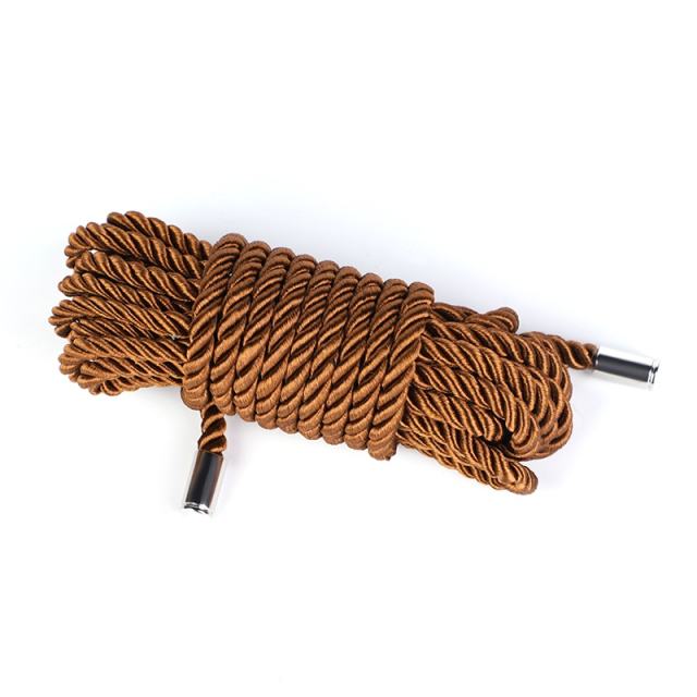 5 Meters Brown Cotton Bondage Rope – Soft & Durable Shibari Restraint Rope