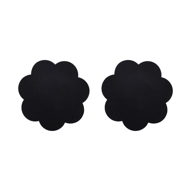 10-Piece Black Cloth Nipple Pasties Set – Soft and Reusable for Party or Lingerie Use