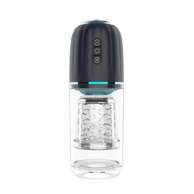 7-Speed Thrusting & Rotating Rechargeable Male Masturbator with Base