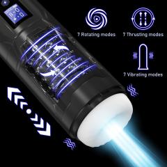 7-Speed Vibrating & Rotating Rechargeable Waterproof Male Masturbator