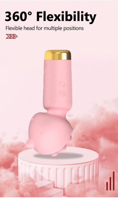 10-Mode Pink Unicorn Dreams 4.5" Rechargeable Waterproof Clitoral Silicone Vibrator
