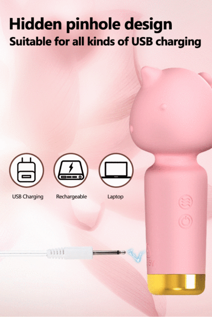 10-Mode Pink Unicorn Dreams 4.5" Rechargeable Waterproof Clitoral Silicone Vibrator