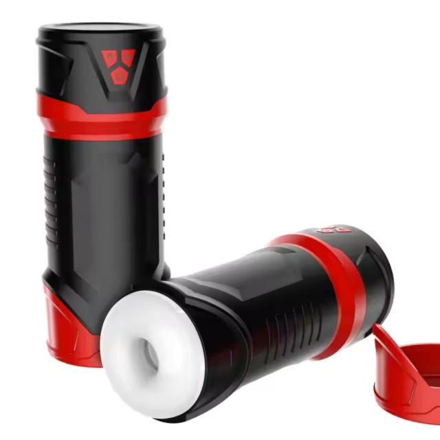10-Speed Vibrating Rechargeable Waterproof Male Masturbator with Sucking