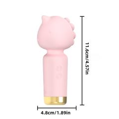 10-Mode Pink Unicorn Dreams 4.5" Rechargeable Waterproof Clitoral Silicone Vibrator