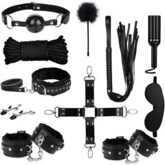 11-Piece Black High Quality BDSM Bondage Set