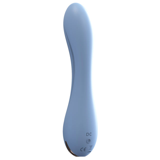 4.65'' 10-Mode Blue Rechargeable Waterproof Silicone Vibrator