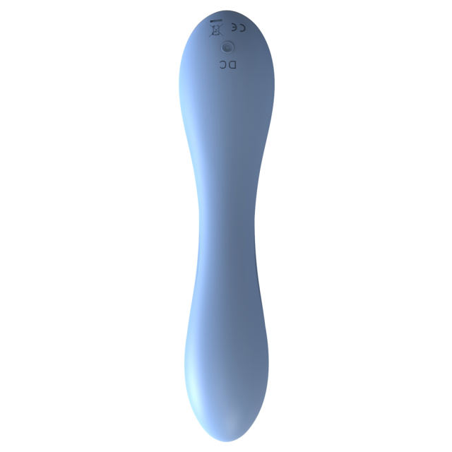 4.65'' 10-Mode Blue Rechargeable Waterproof Silicone Vibrator