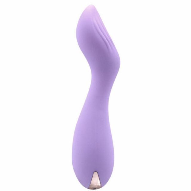 4.65'' 10-Mode Purple Rechargeable Waterproof Silicone G-Spot Vibrator