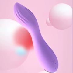 4.65'' 10-Mode Purple Rechargeable Waterproof Silicone G-Spot Vibrator