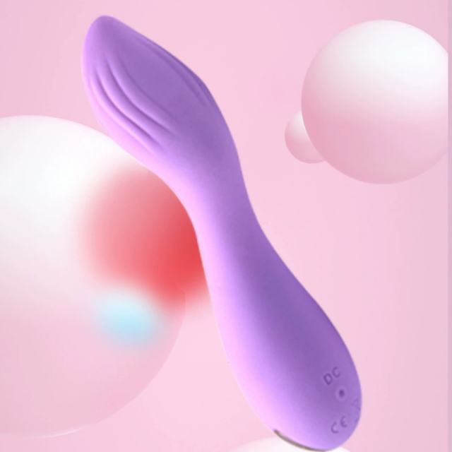 4.65'' 10-Mode Purple Rechargeable Waterproof Silicone G-Spot Vibrator