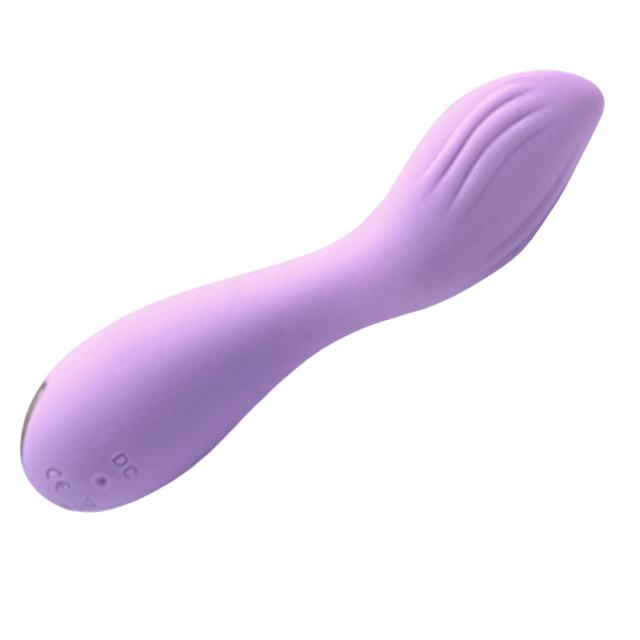 4.65'' 10-Mode Purple Rechargeable Waterproof Silicone G-Spot Vibrator