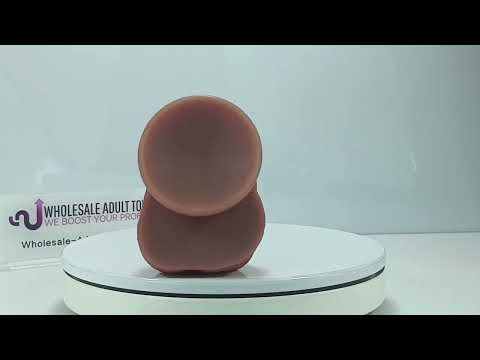 Customizable 11.03'' Huge Flesh Silicone Realistic Dildo with Balsl and Strong Suction Cup