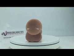 Customizable 10.24'' Flesh Silicone Realistic Dildo with Moveable Foreskin and Strong Suction Cup