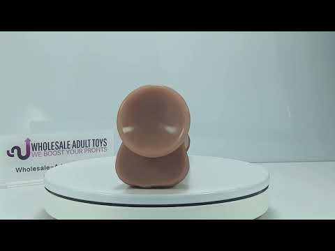 Customizable 10.24'' Flesh Silicone Realistic Dildo with Moveable Foreskin and Strong Suction Cup
